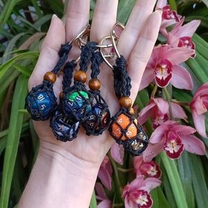 D20 die DnD Keychain